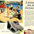 1949 Ad Ball Band Footwear Mishawaka Indiana Family Picnic at Lake 1949 Ad Ball Band Footwear Mishawaka Indiana Family Picnic at Lake