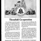 1918 Ad ATT American Telephone and Telegraph Bell System Female Operator at Switchboard 1918 Ad ATT American Telephone and Telegraph Bell System Female Operator at Switchboard