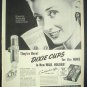 1949 Ad They're Here Dixie Cups For the Home In New Wall Holder