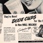 1949 Ad They're Here Dixie Cups For the Home In New Wall Holder
