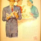 1949 Ad Hart Schaffner & Marx Clothing Ronson Lighter Ink Pen w/ Woman Smoking 1949 Ad Hart Schaffner & Marx Clothing Ronson Lighter Ink Pen w/ Woman Smoking