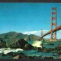 Splendid View Golden Gate Bridge San Francisco California Vintage Chrome Postcard 701