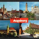 Greetings From Augsburg Bavaria Germany Town Hall Cathedral Vintage Postcard 1602