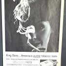 1962 Print Ad King Sano Cigarettes America's Purest Tobacco Taste !