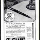 1919 Print Ads Sheaffer's Fountain Pen Colgate's Handy Grip Shaving Stick !