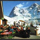 Diners On Terrace Hotel Jungfrau Wengernalp Switzerland Lauterbrunnen Bern Postcard 1630