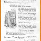 1919 Print Ad Guaranty Trust Company of New York Investment Recommendations