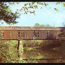 Old Covered Bridge Swanzey New Hampshire Vintage Chrome Postcard 733