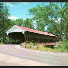 Old Covered Bridge Over Swift River Conway New Hampshire Vintage Chrome Postcard 735