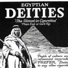1919 Print Ad Egyptian Deities Cigarettes Egyptian In Desert Pyramid Gratton & Knight Belting