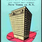 Hotel Chesterfield New York City Vintage Advertising Postcard 738 Hotel Chesterfield New York City Vintage Advertising Postcard 738