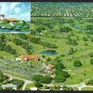 Aerial View Fort Lauderdale Country Club Plantation Florida Chrome Postcard 742