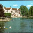 Insel Hotel Lake Constance Bodensee Germany Paddle Boats Swans Chrome 1642