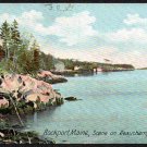 Rockport Maine Beauchamp Point 1907 UDB Undivided Back Bucksport Maine xx