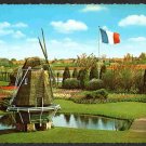 Holland Land of Flowers and Windmills Chrome Postcard 1644