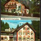 Little Red Riding Hood and Hansel and Gretel House Oberammergau Bavaria Germany Chrome Postcard 1652