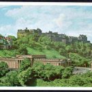 Edinburgh Castle and National Gallery of Scotland White Border Postcard 1656