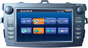 Toyota Corolla In-Dash DVD Player with GPS Navigation System