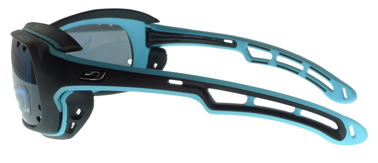 Julbo Wave Floating Sunglasses, Black/Blue, Oleophobic Polarized