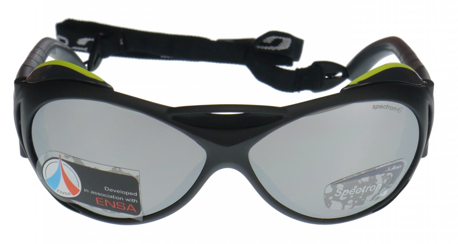Julbo Explorer Sunglasses, Matt Black, Polycarb Mirror + A/R Coated Category 4 Lens Medium Fit