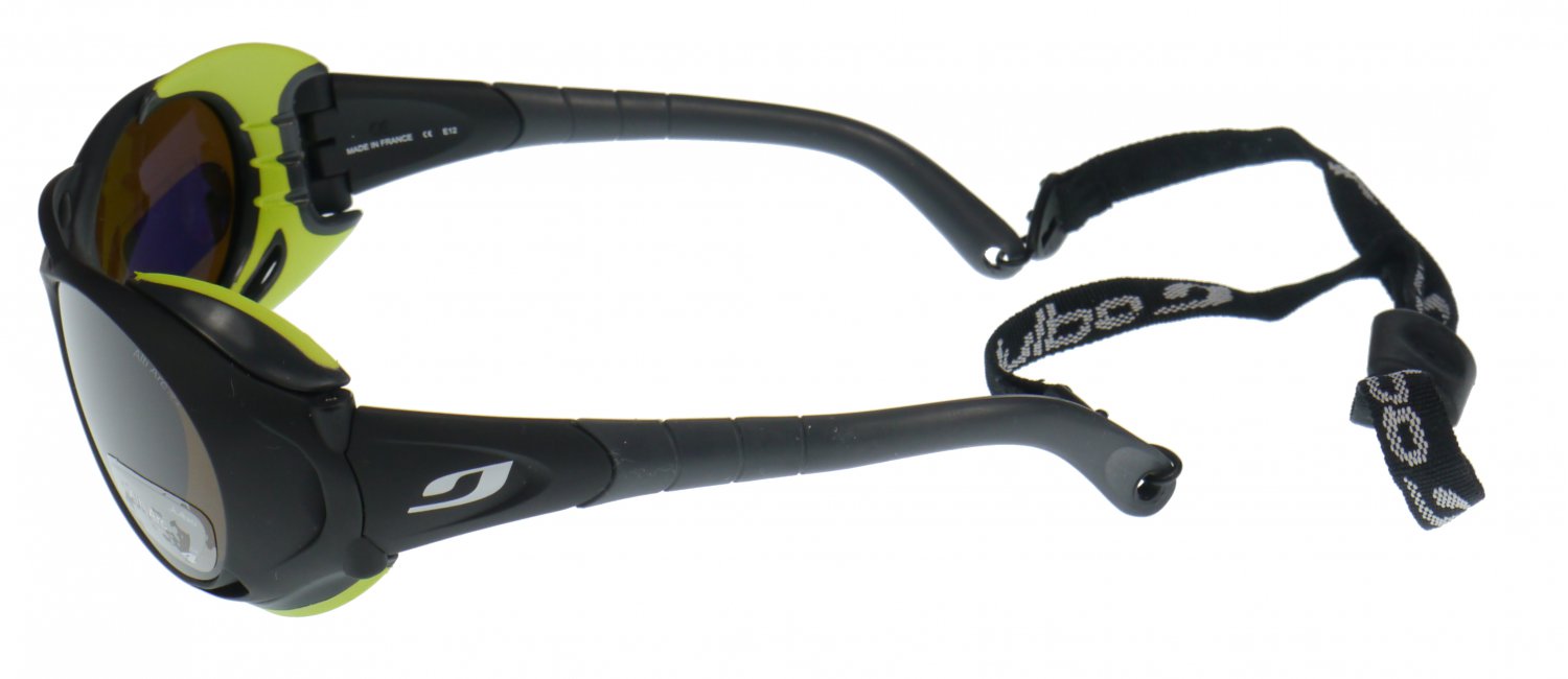 Julbo Explorer Heavy Duty Sunglass, Matt Black, Alti Arc Glass Category 4 Lens (4 LTF) Medium Fit