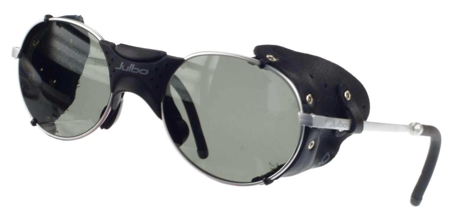 Julbo Drus Sunglass, removable Black Leather Shields, Polarized