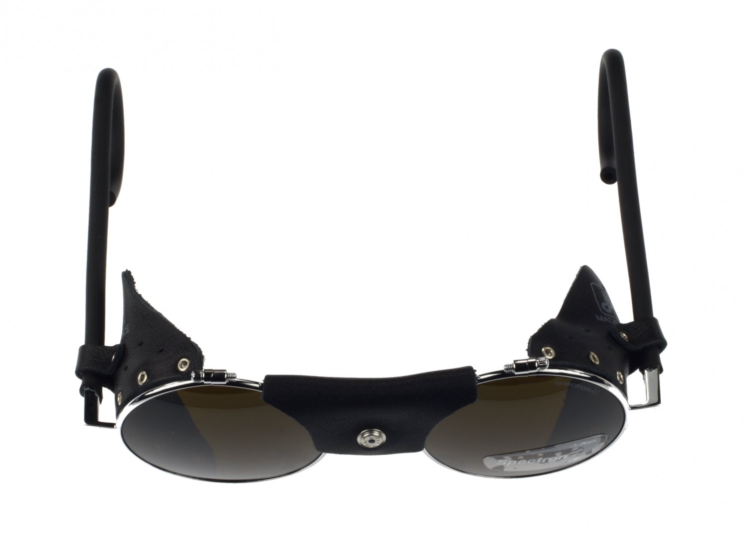 Julbo Vermont Classic Sunglass, ReEdition, Chrome, Black Leather