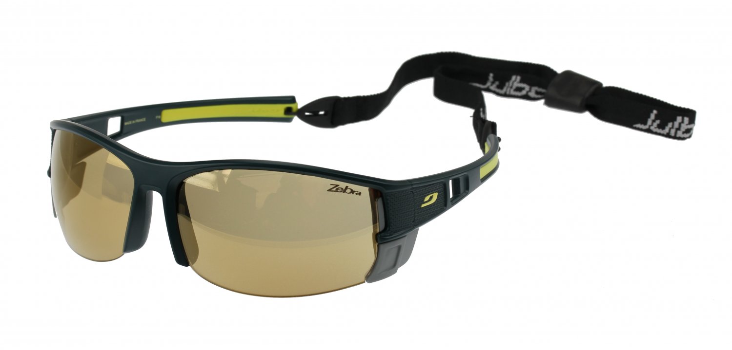 Julbo Makalu Sunglasses Narrow Nose Fit, Zebra Gold Mirror Photochromic