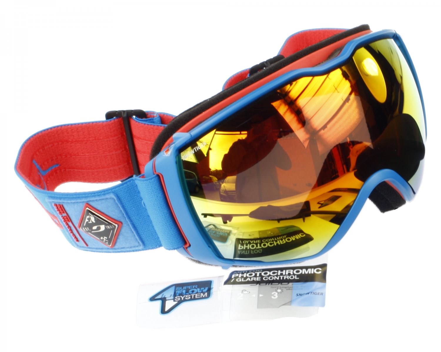 Julbo Aerospace Ski Goggle, Snow Tiger Photochromic AntiFog Double