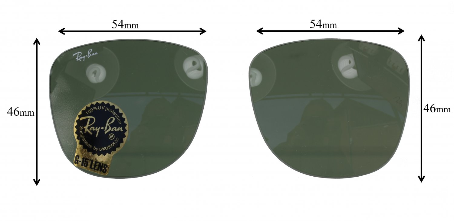 Original Replacement G15 Glass Lenses For Ray Ban 2140 Wayfarer Classic