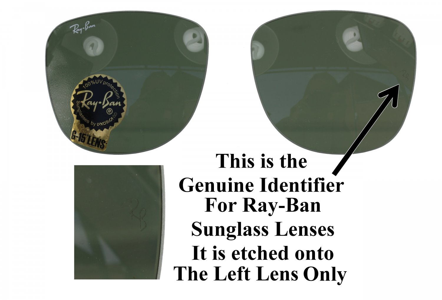 Original Replacement G15 Glass Lenses For Ray Ban 2140 Wayfarer Classic