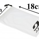 White Microfibre Drawstring Bag for Julbo Sunglasses, Black also available