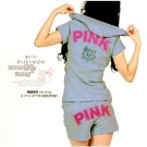 ''Pink'' Top and Shorts in Blue