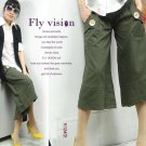 Fly Vision Green Capris #876