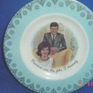President & Mrs John F Kennedy Plate