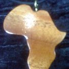 wooden African shaped necklace
