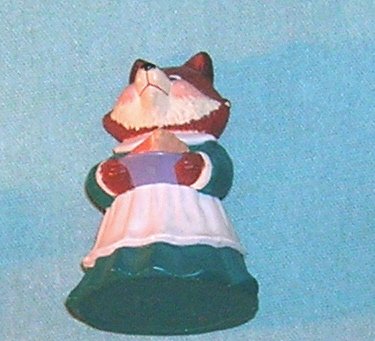 1991 Hallmark Merry Miniature Fox with Pie