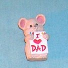 1991 Hallmark Merry Miniature I Love Dad Mouse