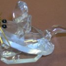 Cute Little Cut Crystal Mouse Figurine - Rainbow Crystal Slovakia