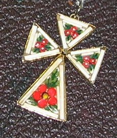 Micro Mosaic Cross Pendant