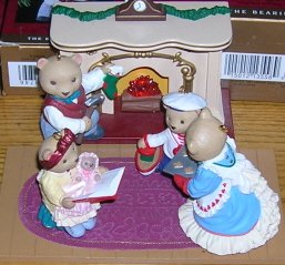 1993 Bearingers Set of 5 Hallmark Ornaments