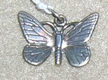Sterling Butterfly Charm