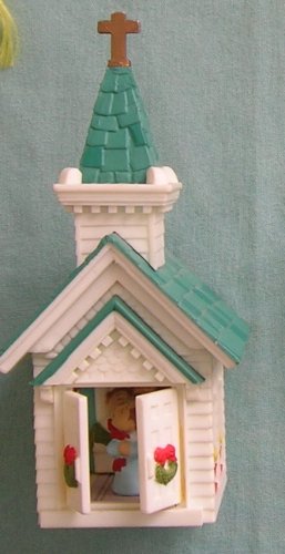 1984 Village Church Lighted Hallmark Ornament