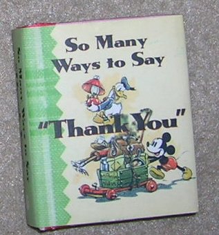 So Many Ways to say Thank You -Disney Gift Book