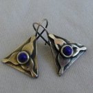 Antique blue triangles
