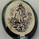Mini rosary box-olive green