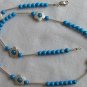 Turquoise flowers necklace