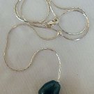 Rhodium green necklace Rhodium green necklace