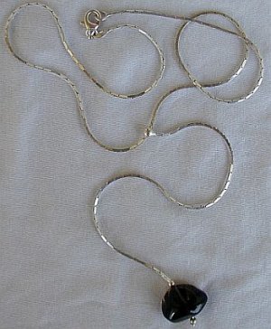 Rhodium necklace