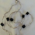 Black cubes  necklace